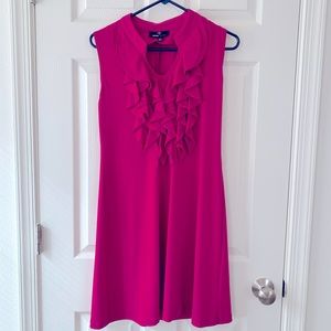 Ruffle neck dress